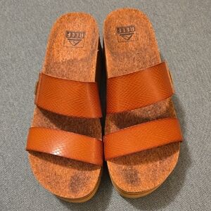 Reef Cushion Vista Higher Tan Double Strap Sandals